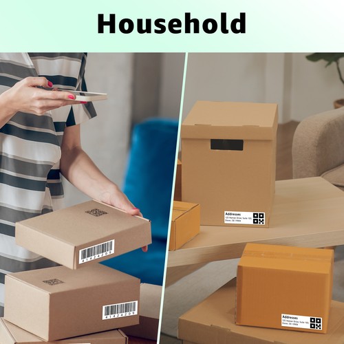2 Rolls of 1500 RDS04U1 Removable File Folder Paper Labels For Brother TD-4100N - Picture 23 of 24