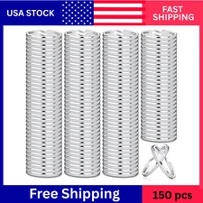 150Pcs Split Key Rings Bulk 1 Inch (25mm) Metal Keychain Rings for Crafts & DIY