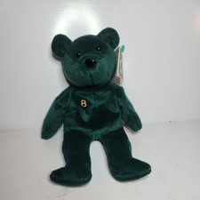 Salvinos Bamm Beanos 1998 Bear Cal Ripken Jr Bean Bag Plush 8 Dark Green Vintage