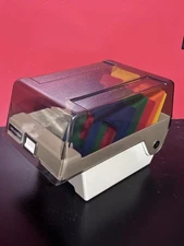 MediaMate 5.25" Floppy Disk Storage Box Case Holder w/5 Dividers Vintage 🔥💎🔥