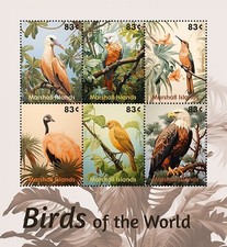 Marshall Islands 2024 - Birds - Sheet of 6 Stamps - MNH