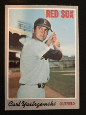 1970 Topps  # 10 Carl Yastrzemski EX  Boston Red Sox Yaz