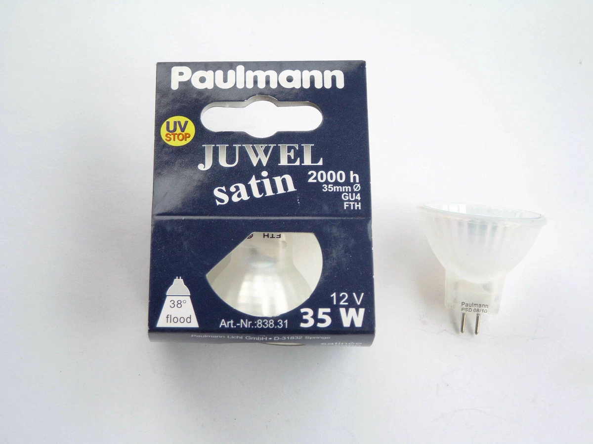 10 St. Paulmann HALOGEN Reflektor Juwel satin 838.36 35 Watt Ø 35 