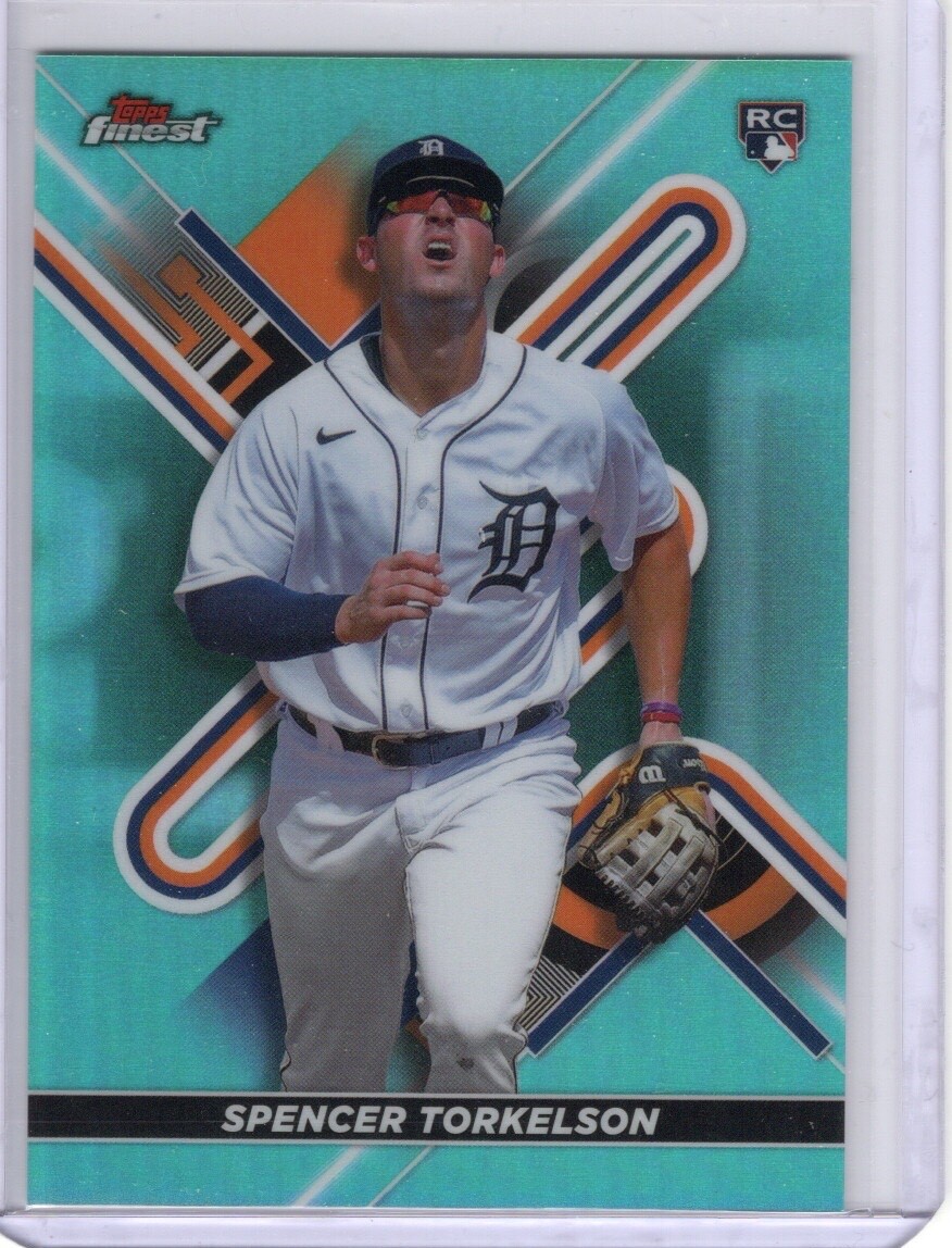 Spencer Torkelson 2022 Topps Finest RC AQUA Refractor 167/199 Rookie Card #84