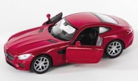 Blitz Versand Mercedes Amg Gt Burgund Welly Modell Auto 1:34 Neu & Ovp