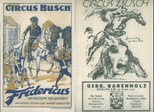 Fridericus Rex im Circus Busch Berlin 1924 program cyrkowy Fryderyk II. Prusy