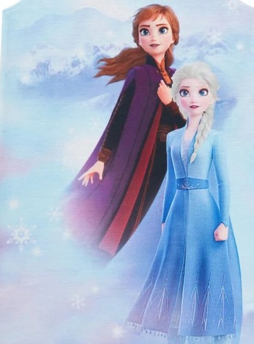 Disney Frozen Girls Nightgown Purple Short Flutter Sleeves Graphic Size 10/12 - Picture 9 of 12