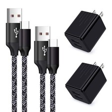 USB Type C Wall Charger Block Cube Fast Charging C Charger Cable Cord 6ft for...