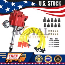 Chevy Sbc 350 Bbc 454 Hei Distributor Spark Plug Wires Ignition Combo Kit Gm08