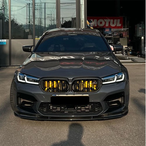 Fit For BMW 5 Series F90 M5 M5C LCI 2021-24 Real Carbon Front Bumper Lip Spoiler - Picture 2 of 12