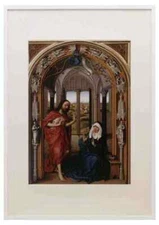 Weyden Miraflores Altarpiece right panel A3 A4 Framed Print Picture