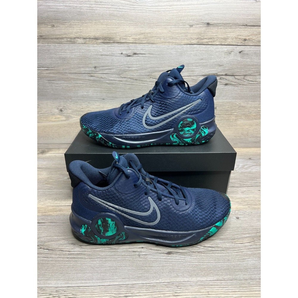 Nike KD Trey 5 IX Mens Size 10 Obsidian Black Clear Emerald Cool Grey CW3400 400