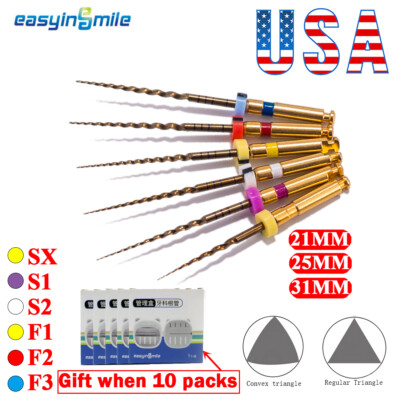 Endo Rotary files X-Pro Gold Taper Root Canal endodontic files SX-F3 21MM/25mm