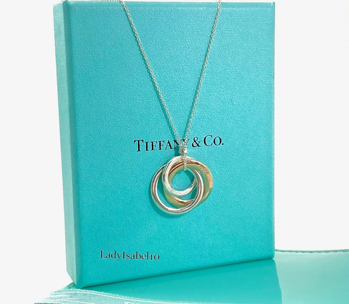 Tiffany triple interlocking circles cheap pendant