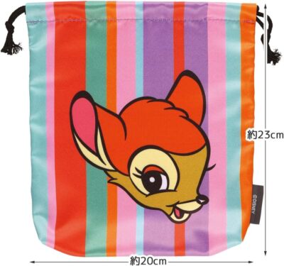 Skater Drawstring Bag Disney Retro Bambi Width 20 x Depth 23 ZKT1