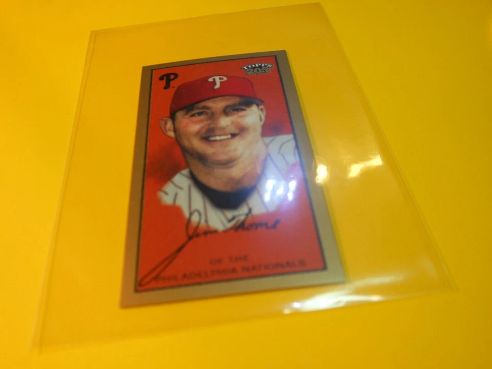 2003 Topps 205 Sweet Caporal Back Mini Brown Jim Thome #83 HOF - Image 2 of 4