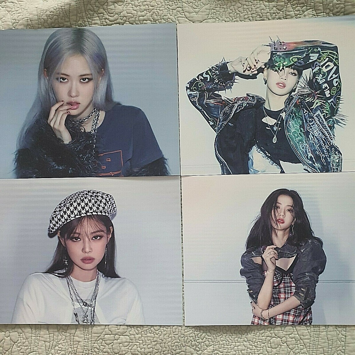 人気‼️BLACKPINK パネル４枚セット ‼️ BLACK PINK]4+1THE ALBUM PHOTO BOOK-Double-Sided History Poster