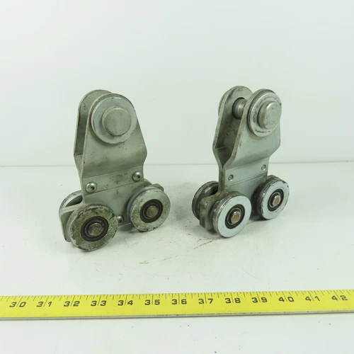 Demag Manual Push/Pull Monorail Hoist Trolley 2-1/8" Wheel Width Lot Of 2