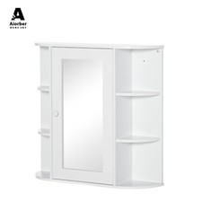 Aiorber Armadio a specchio Specchio da bagno con 8 scomparti Armadio multiuso