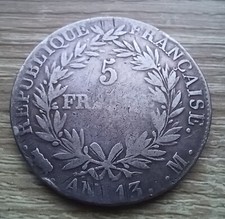 Napoléon Ier 5 Francs An 13 M Toulouse Argent 