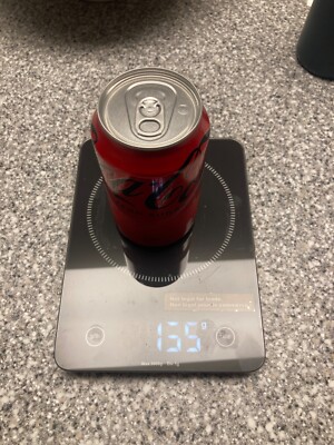Rare Collectible Pressurized and Sealed Partially Filled Can Coca-Cola Zero