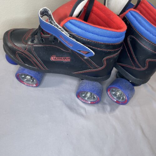 CHICAGO Skates Boys Black Red Sidewalk Roller Skates Size 4 - Picture 7 of 12