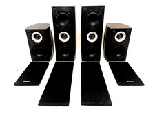 Pinnacle Set Of 4 Black Speakers Pair Of S-fit Sat 150 & Pair Of S-fit Lcr 250