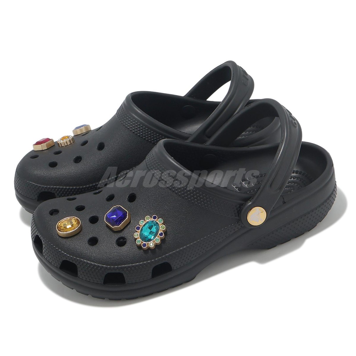 Crocs Classic Jewel Clog Black Men Unisex Slip On Casual