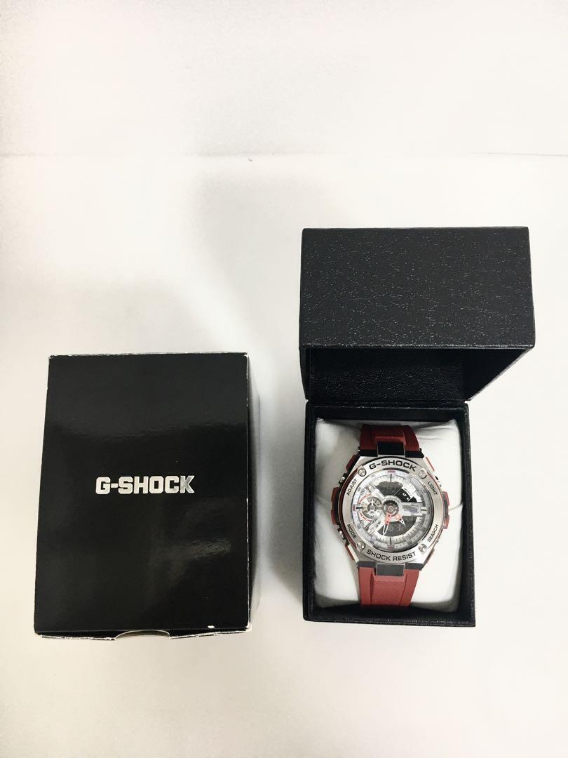 G-SHOCK GST-410-4AJF Quartz Digital Analog Watch Red CASIO G-SHOCK GST-410-4AJF Quartz Digital Analog Watch Red CASIO