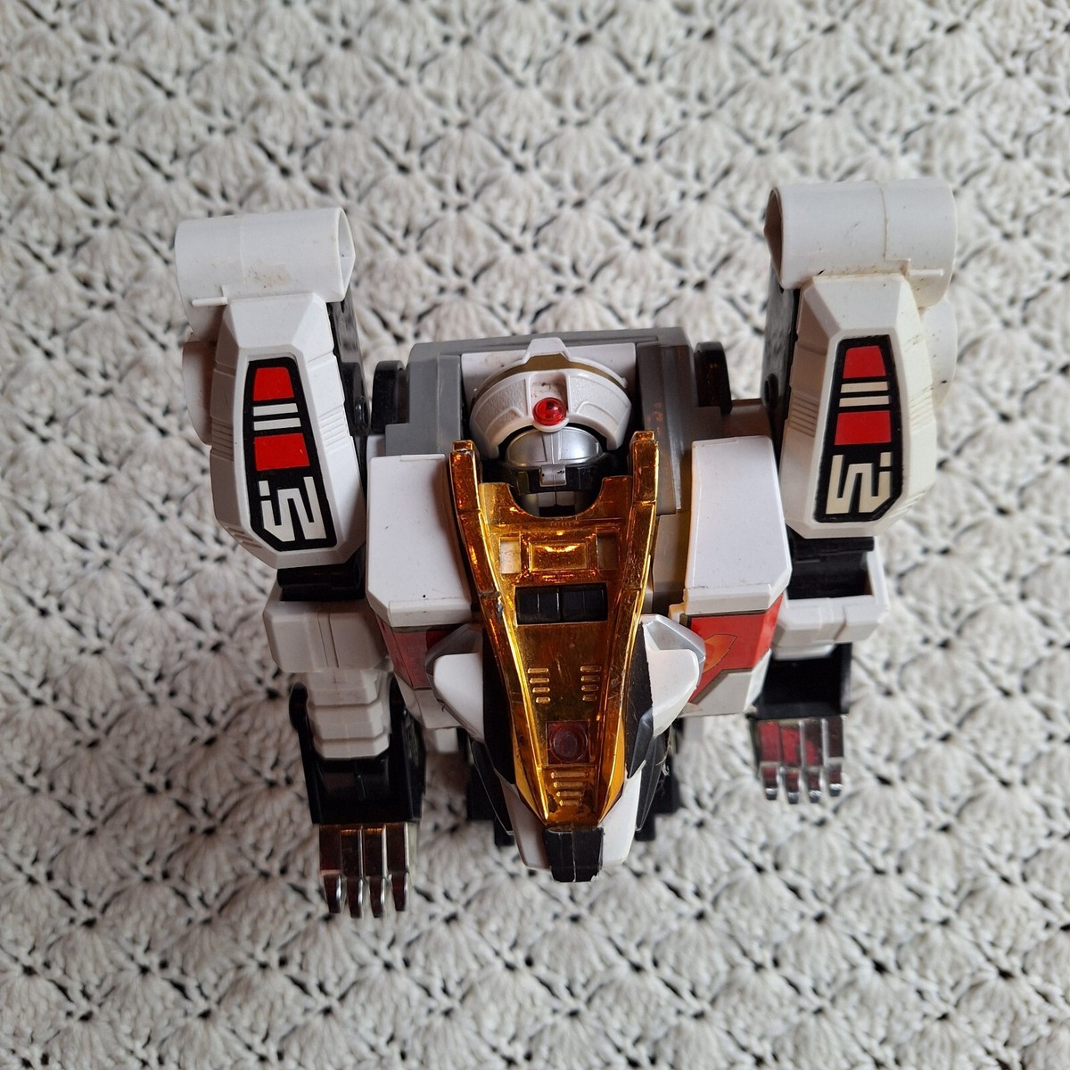 Vtg Power Rangers White Tiger Zord Tigerzord Bandai 90s
