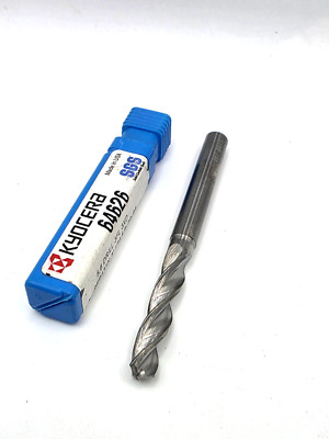 Kyocera 3 Flute 5.60mm Dia, 124 Degree Point, Solid Carbide Drill - 64626