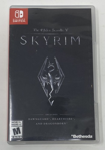 THE ELDER SCROLLS V: SKYRIM Nintendo Switch CASE ONLY NO GAME Video ...