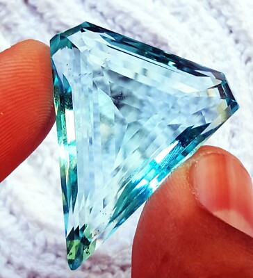 Loose Gemstone Aquamarine 50 to 55 Ct Fancy Shape Certified