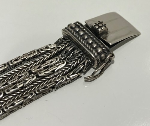 Silpada Go Gorgeous Multi Strand Sterling Silver Byzantine Bracelet, 7.25" - Picture 11 of 16