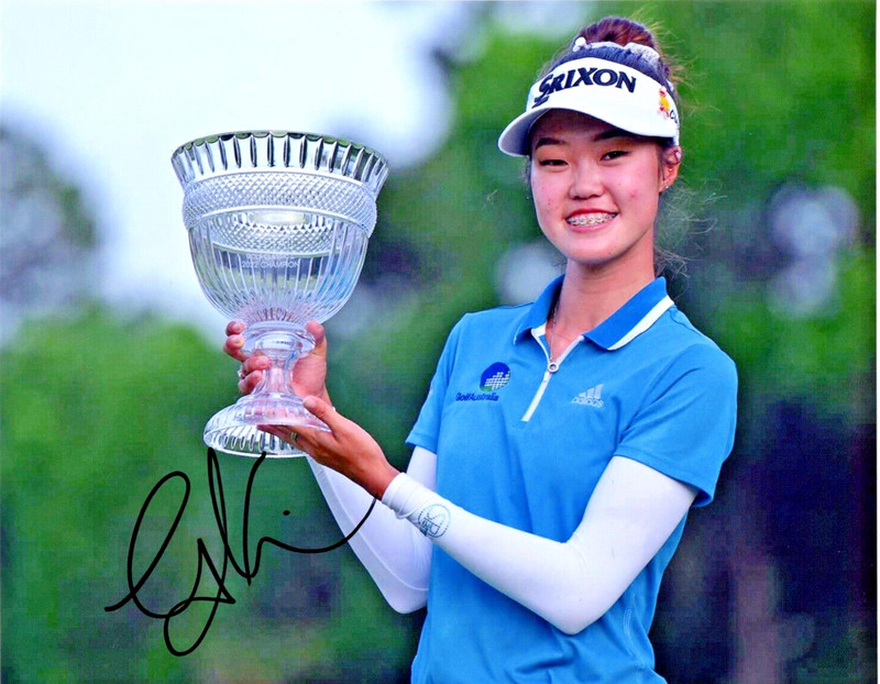 Grace Kim LPGA star signed autographed 8x10 golf photo Sydney Australia g