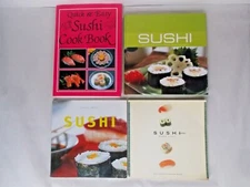 4 SUSHI # MIXED LOT HC & TRADE PB COOK BOOK QUICK EASY JAPANESE DISHES 