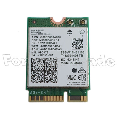 Intel BE200 WLAN Antenne Wi-Fi 7 802.11ax Bluetooth 5.4 M.2(Key E) be200 no Vpro