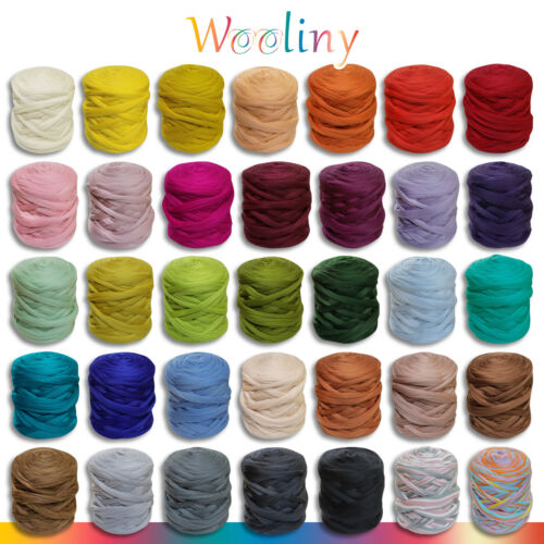 Wooliny 4,6 KG Chunky Yarn XXL Felting Wool Merino Wool 35 Colors for Selection - Picture 1 of 71