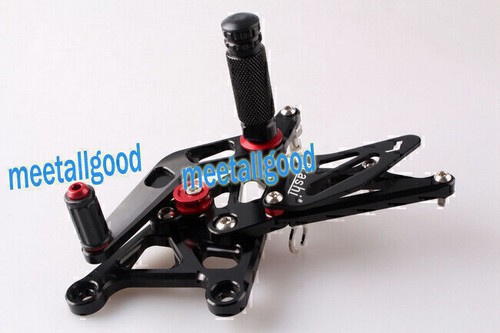 Adjustable Rearset Rear Set Foot Pegs For Honda CBR250R 2010 2011 2012 2013-2014 - Picture 5 of 6