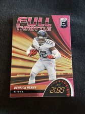 2022 Panini Donruss Elite Full Throttle Pink Derrick Henry #FT4 Tennessee Titans