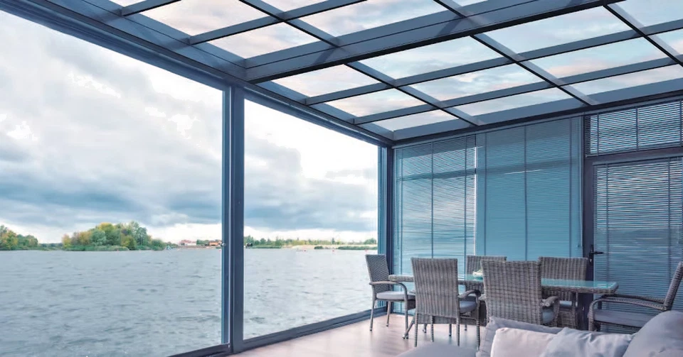 Hermes Collection Aluminum Sliding 2-Panel Patio Door | 120” x 96” | 10' x 8' - Image 2 of 4