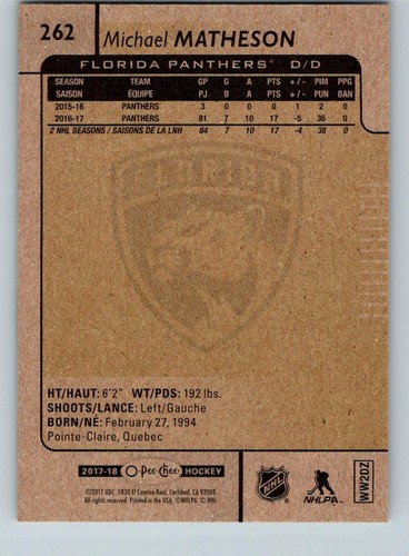 2017-18 O-Pee-Chee 17 cartes de hockey OPC NHL - à choisir dans la liste - Photo 99 sur 197