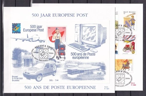 [LG78424] Belgium N°2996/3000+BL91FDC First Day Cover COB € 30,00 SUPERB