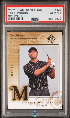 Tiger Woods #137 2002 SP Authentic card