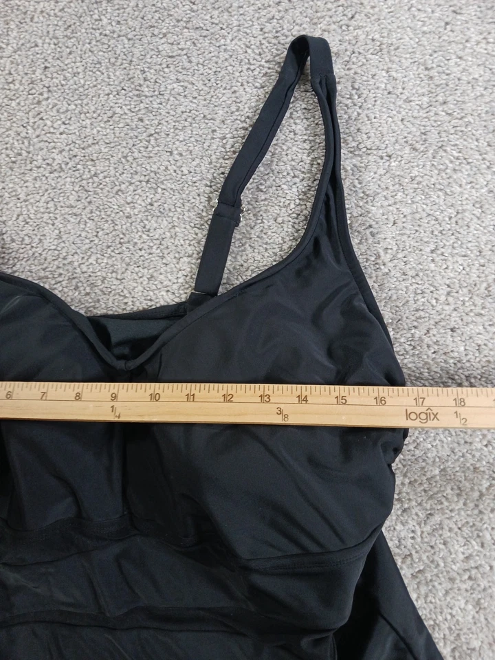 Traje de baño para mujer Ava Viv 22W de una pieza sin mangas mezcla de nailon Foto 4 de 4