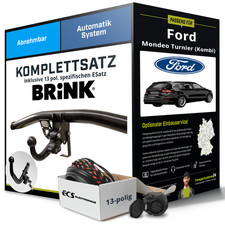 Für FORD Mondeo Turnier IV BA7 Anhängerkupplung abnehmbar +eSatz 13pol 10- AHK