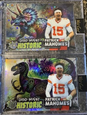 2 2024 Wild Card Dino-Might Pre Historic Patrick Mahomes 6/15  9/25 #PHRAP1-PM