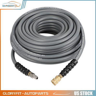 #ad 3 8quot; 4200 psi Hot Water Rubber Pressure Washer Hose 100ft Gray Brand New $107.39