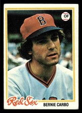 1978 Topps Bernie Carbo #524 - Boston Red Sox