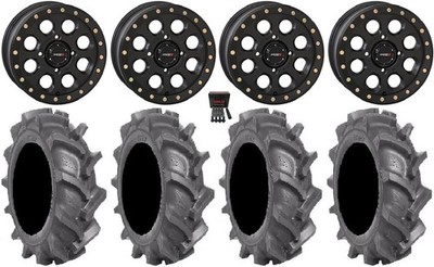 System 3 SB-7 Bdlk 18'' Wheels Bk 4+3 33'' BKT AT 171 Tires Polaris RZR